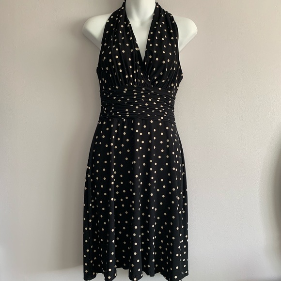 VINTAGE POLKA DOT DRESS - Picture 3 of 7